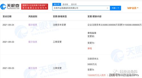 vivo子公司注冊資本激增至15.5億元，專注軟件開發領域